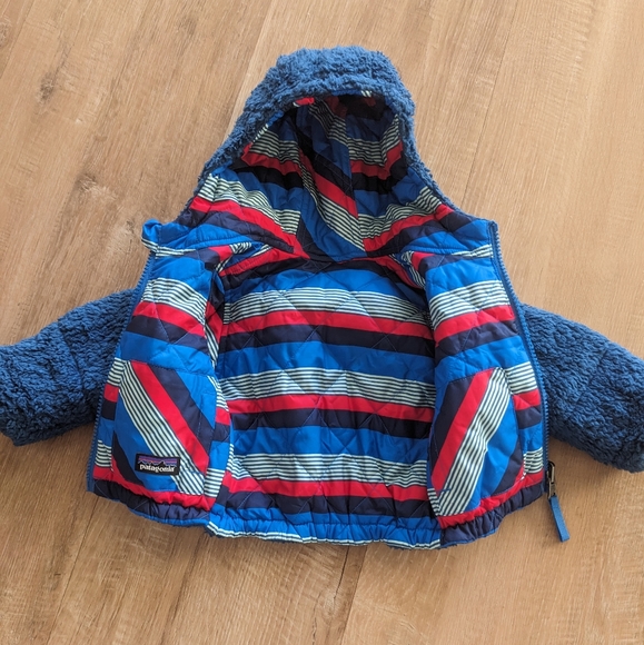 Infant Patagonia Reversible Puffer with Fleece - Picture 1 of 3